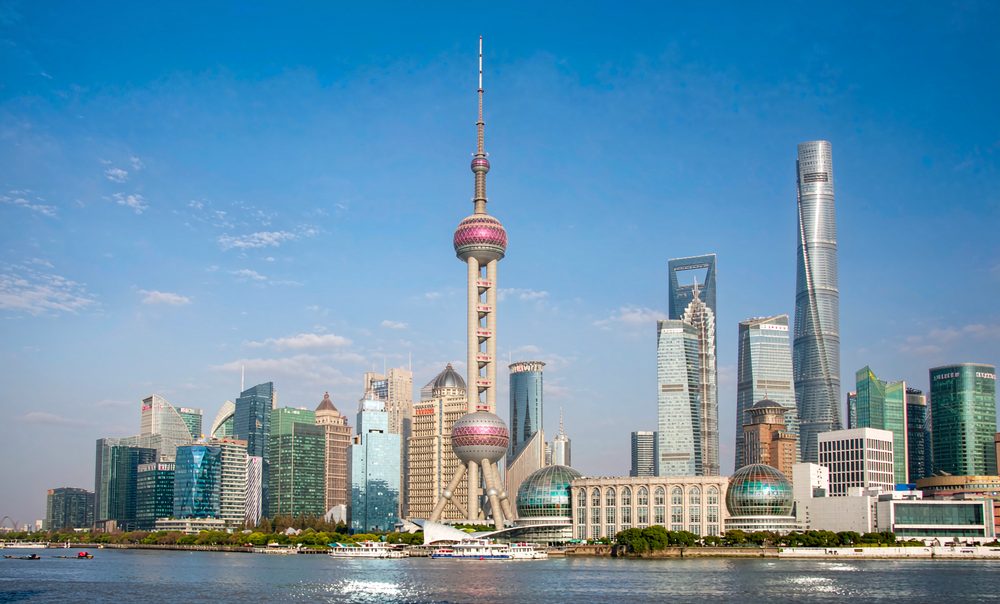 Lujiazui skyline, Shanghai — Oriental Pearl Tower